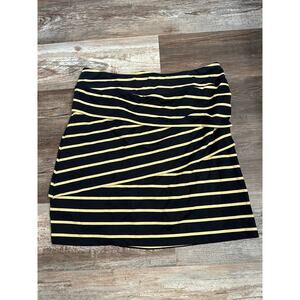 J. McLaughlin Nicola Layered striped skirt in size XL